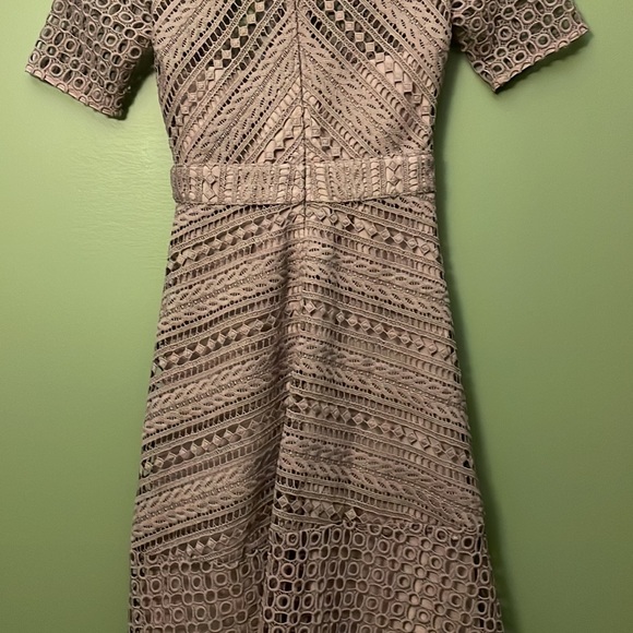 LAST CALL! ASOS Premium Occasion Lace Midi Mink US 0 - Picture 11 of 12